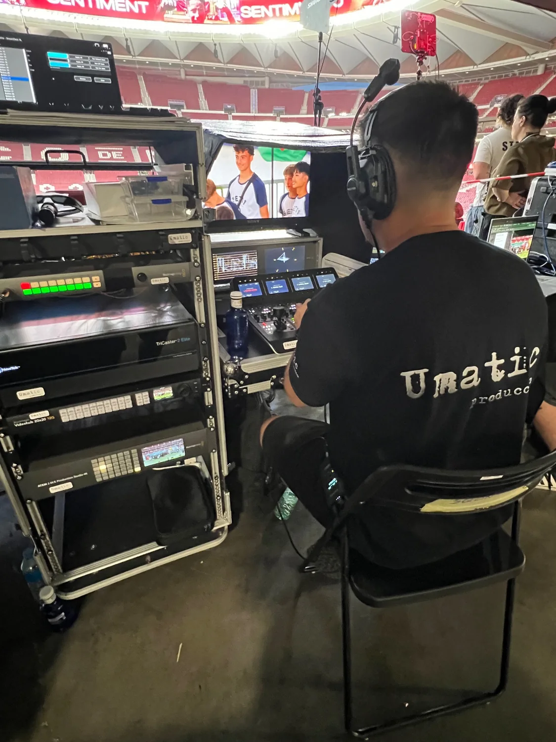 Control de realización Tricaster